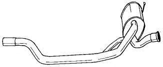 Средний глушитель выхлопных газов AKS DASIS SG20425