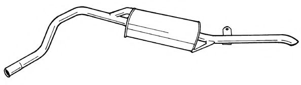 Глушитель выхлопных газов конечный AKS DASIS SG18604