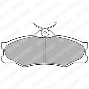 Комплект тормозных колодок, дисковый тормоз DELPHI 20979