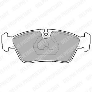 Комплект тормозных колодок, дисковый тормоз DELPHI LP710