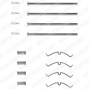 Комплектующие, колодки дискового тормоза DELPHI LX0100