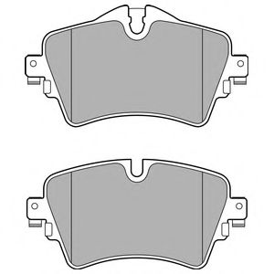 Комплект тормозных колодок, дисковый тормоз DELPHI LP2717