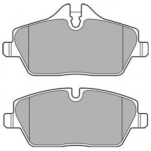Комплект тормозных колодок, дисковый тормоз DELPHI LP2718