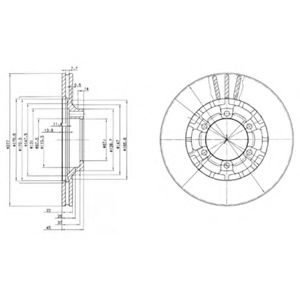 Тормозной диск DELPHI BG2561