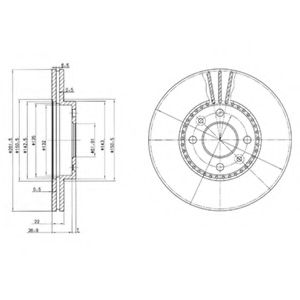 Тормозной диск DELPHI BG2693