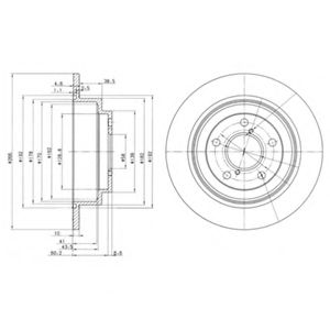 Тормозной диск DELPHI BG2826