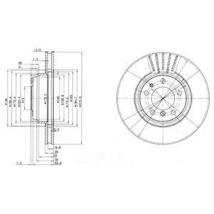 Тормозной диск DELPHI BG3039