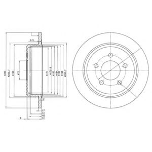 Тормозной диск DELPHI BG3073