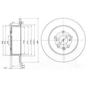 Тормозной диск DELPHI BG3583