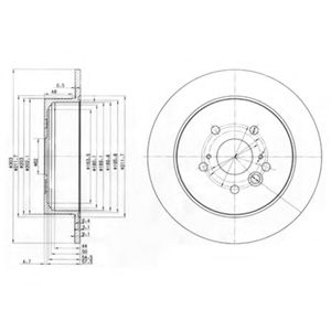 Тормозной диск DELPHI BG3691
