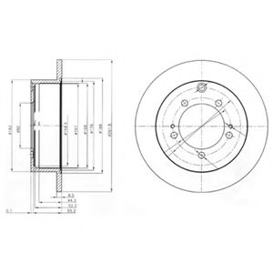 Тормозной диск DELPHI BG3815
