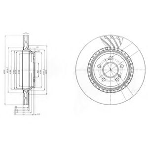 Тормозной диск DELPHI BG3881