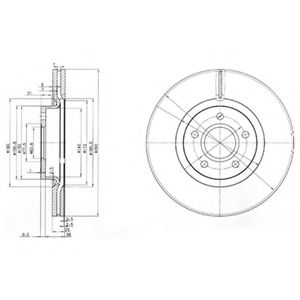 Тормозной диск DELPHI BG3895