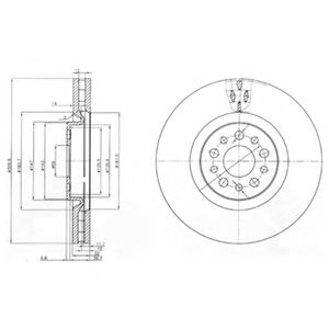 Тормозной диск DELPHI BG3898