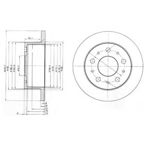 Тормозной диск DELPHI BG3923