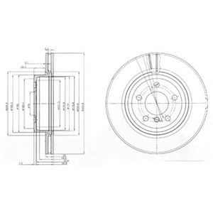 Тормозной диск DELPHI BG3938