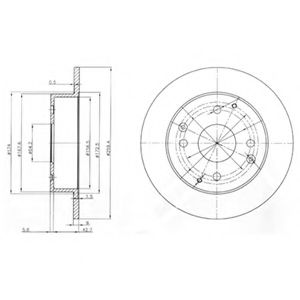 Тормозной диск DELPHI BG3983
