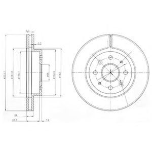 Тормозной диск DELPHI BG4019