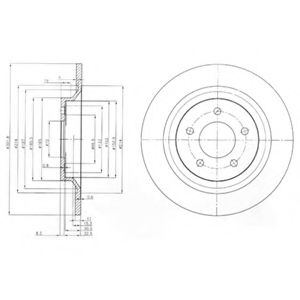 Тормозной диск DELPHI BG4026