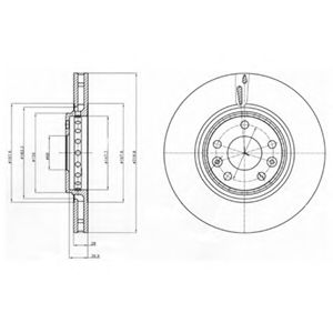 Тормозной диск DELPHI BG4266