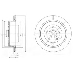 Тормозной диск DELPHI BG4267