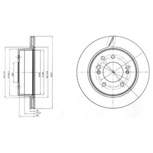 Тормозной диск DELPHI BG4273