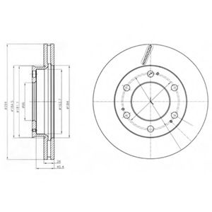 Тормозной диск DELPHI BG4286