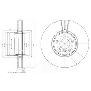 Тормозной диск DELPHI BG9004