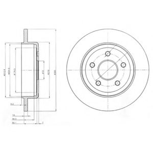 Тормозной диск DELPHI BG4160