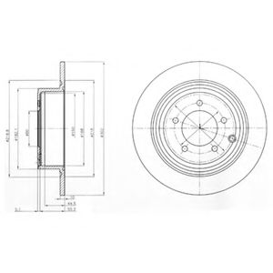 Тормозной диск DELPHI BG4169