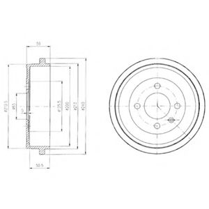 Тормозной барабан DELPHI BF410