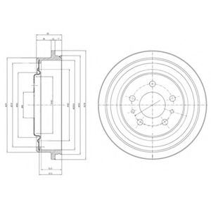 Тормозной барабан DELPHI BF425