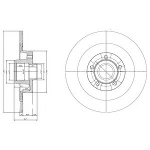 Тормозной диск DELPHI BG9024RSC