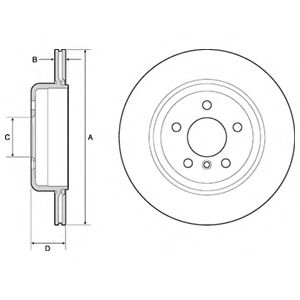 Тормозной диск DELPHI BG4664C