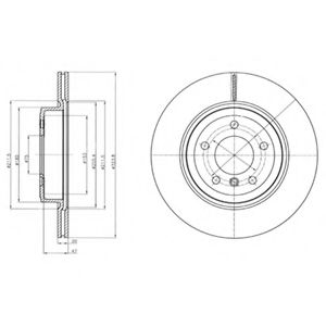 Тормозной диск DELPHI BG4325C