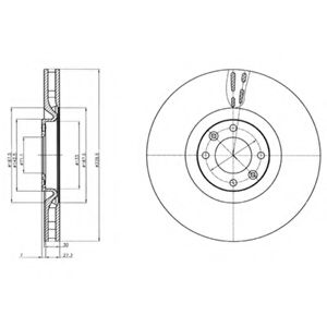 Тормозной диск DELPHI BG9107C