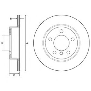 Тормозной диск DELPHI BG4561C