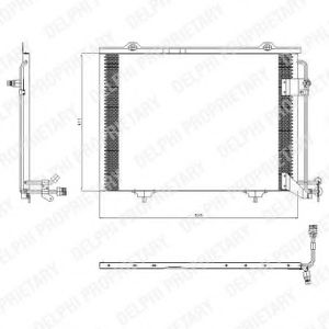 Конденсатор, кондиционер DELPHI TSP0225432