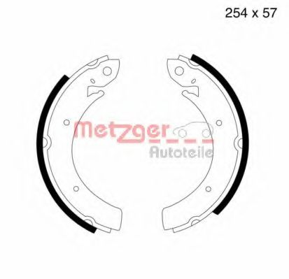 Комплект тормозных колодок METZGER MG 809