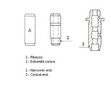 Направляющая втулка клапана METELLI 011977