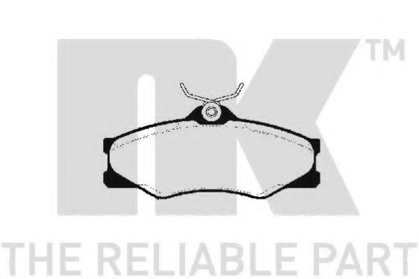 Комплект тормозных колодок, дисковый тормоз NK 224718