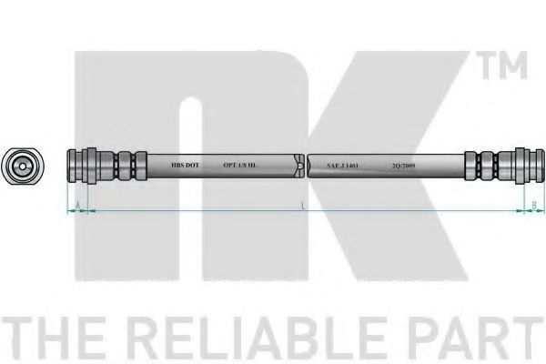 Тормозной шланг NK 855231