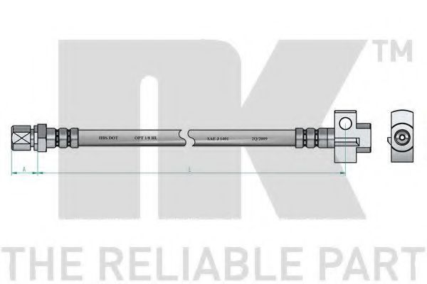 Тормозной шланг NK 853644