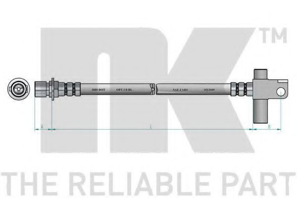 Тормозной шланг NK 852584