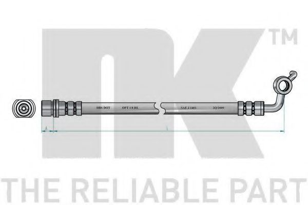 Тормозной шланг NK 854569
