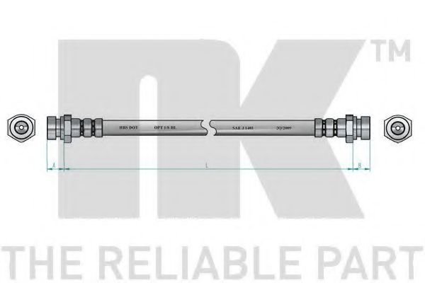 Тормозной шланг NK 853508