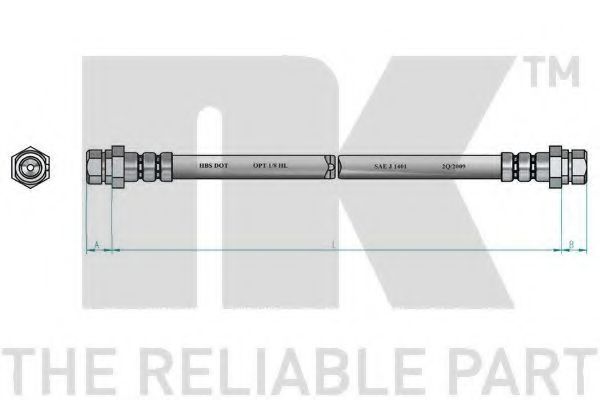 Тормозной шланг NK 8547103