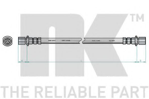 Тормозной шланг NK 854415
