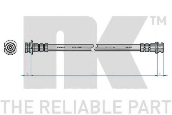 Тормозной шланг NK 855003