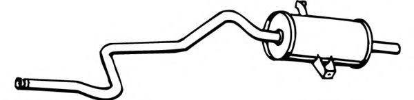 Глушитель выхлопных газов конечный FONOS 614736